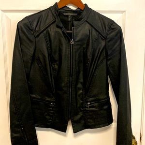 WHBM Women’s size 10 vegan black motorcycle jacket